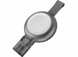 Kompaktní nabíječka Energea ENERGEA WatchPod 3 indukce pro Apple Watch 5W USB-C Fast Charging šedá/červená