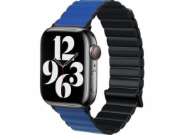 Beline Magnetický řemínek pro Apple Watch 42/44/45/49mm černý/modrý, černá/modrá krabička