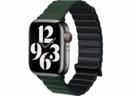 Beline Magnetický řemínek pro Apple Watch 42/44/45/49mm černý/zelený, černá/zelená krabička