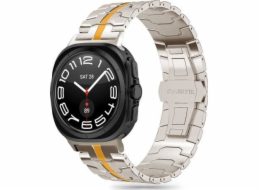 Tech-Protect TECH-PROTECT NEREZOVÝ POUZDRO PRO SAMSUNG GALAXY WATCH ULTRA (47 MM) TITANIUM/ORANŽOVÁ