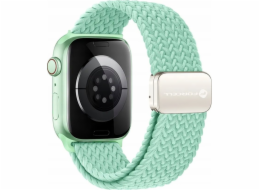 ForCell Magnetický nylonový řemínek FORCELL F-DESIGN FA02 pro APPLE Watch 38 / 40 / 41 mm pistáciová barva
