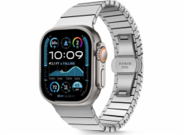 Tech-Protect Řemínek pro APPLE WATCH 6 / 7 / 8 / 9 / 10 / SE / ULTRA 1 / 2 (44 / 45 / 46 / 49 MM) LinkBand stříbrný