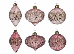 DECORIS Skleněná vánoční hračka 068541, iv.barva, tvar
