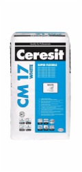 CERESIT Bílé vysoce elastické lepidlo CM17 WHITE na obklady a dlažby, 25 kg