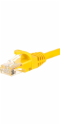 NETRACK BZPAT36Y patch cable RJ45 snagless boot Cat 6 UTP 3m yellow