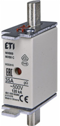 Eti-Polam Pojistková vložka KOMBI NH00C 35A gG / gL 500V WT-00C 004181209