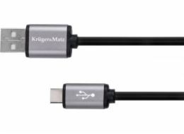 Kabel KRUGER & MATZ KM1239 Basic USB - USB-C 1m