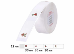 Niimbot štítky T 12x30mm 210ks Vánoce pro D11, D11-M, D110, D110-H