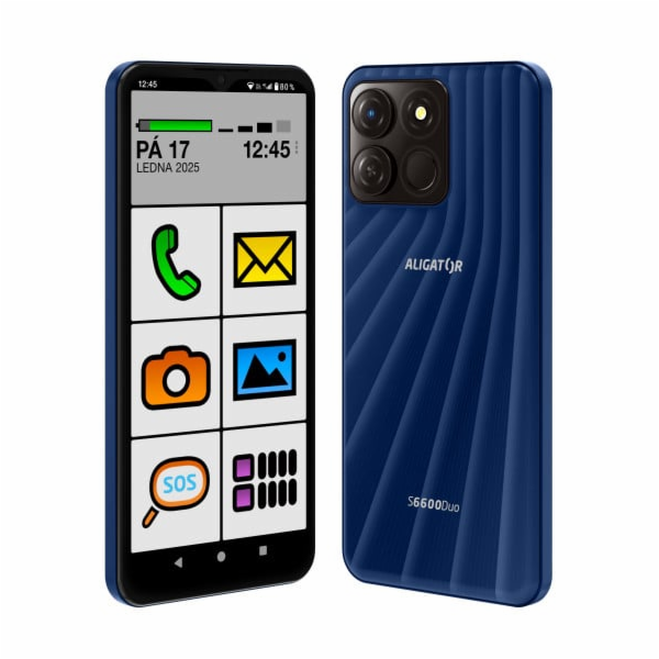 ALIGATOR S6600 Senior 4+64GB modrý