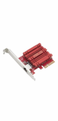 ASUS XG-C100C v2 Síťový adaptér 10GBase-T PCIe se zpětnou kompatibilitou 5/2,5/1G a 100Mb/s; RJ45 port a integrovaný QoS