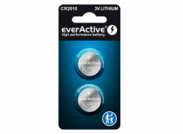 Mini lithiová baterie everActive CR2016- blistr 2 ks.