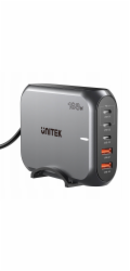 Síťová nabíječka GaN - Unitek P1234AGY01-EU | 188W 3x USB-C 2x USB-A