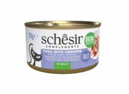 SCHESIR Tuna with grouper in jelly - mokré krmivo pro kočky - 70g
