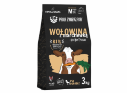 PAKA ZWIERZAKA Beef with carrots M - suché krmivo pro psy - 3kg
