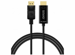 Savio Kabel DisplayPort-HDMI CL-189 4K 60Hz, 1,5 m