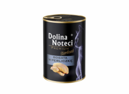 DOLINA NOTECI Premium Sterilised Rich in guinea fowl - mokré krmivo pro kočky - 400g