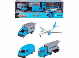 Majorette Sada vozidel Maersk, 4 kusy
