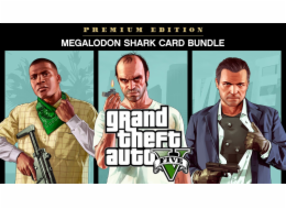 Rockstar Games Grand Theft Auto V: Premium Online Edition a balíček karet Megalodon Shark pro Xbox One, digitální edice