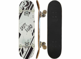 Best Sporting Dřevěný skateboard pro děti, černobílý, Best Sporting
