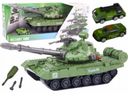 LeanToys Sada Tank Military Vehicle DIY Demontáž pružin se zelenými zvuky
