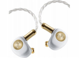 Queen of Audio Sluchátka (QoA) Gimlet IEM s dynamickým měničem LCP - perlově bílá