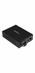 StarTech STARTECH.COM Gigabit Ethernet Fiber Optic Converter Glasfaser Medienkonvertor - 850nm MM LC - 500m - Mit MM SFP Transceiver - Fr 10/100/1000 Netzwerke (MCM1110MMLC) - 2775841