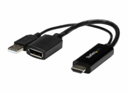 StarTech AV adaptér HDMI - DisplayPort + USB-A černý (HD2DP)