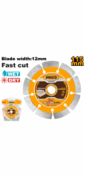 Ingco DMD0111513 Kotouč řezný, diamantový, suché řezání 115x1