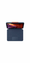 Logitech Rugged Combo 4 Touch - Klávesnice a pouzdro - s trackpad - Apple Smart connector - QWERTY - britská - classic blue - pro Apple 10.9-inch iPad (10. generace)