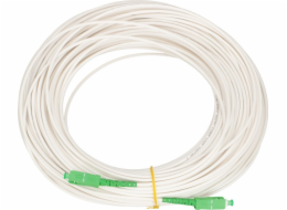 Extralink Patchcord SC/APC-SC/APC SM G657A2 SIMPLEX 3,0 mm 20 m LSOH bílý
