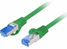 Lanberg Patchcord kat.6a S/FTP LszH CCA 0,25m zelený, fluke