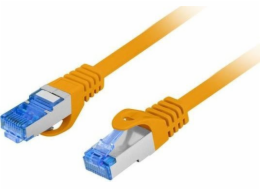 Lanberg Patchcord cat.6a S/FTP LSZH CCA 0,25m oranžový, fluke