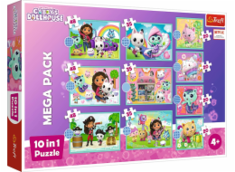Trefl 10v1 Puzzle Ve světě Gabi Gabby Dollhouse