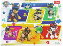 Trefl Drewno Dřevěné puzzle Paw Patrol, 8 dílků, střední velikost
