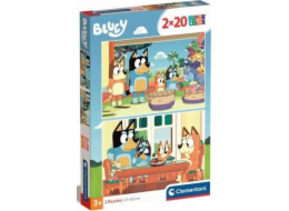 Clementoni Puzzle 2x20 dílků Bluey