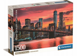 Clementoni Puzzle 1500 dílků Kompaktní East River za soumraku