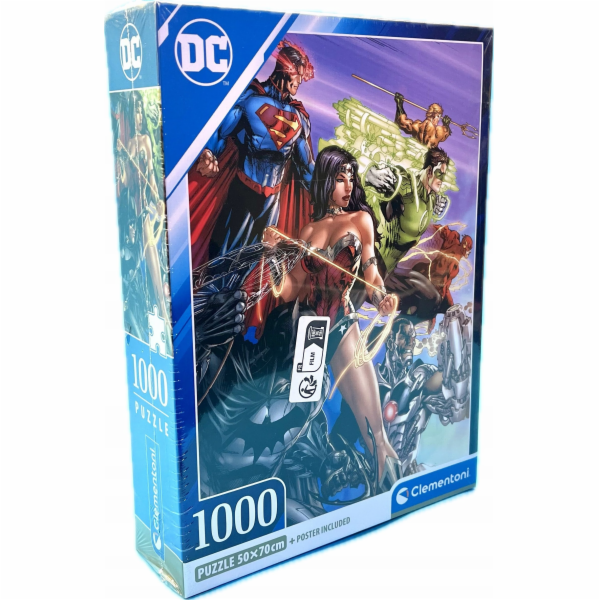 Clementoni Puzzle 1000 dílků Kompaktní DC Comics Liga spr...
