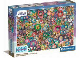Clementoni Puzzle 1000 dílků Kompaktní Disney Emoji