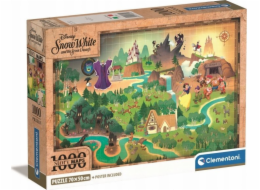 Clementoni Puzzle 1000 dílků Kompaktní mapy příběhů Sněhurka