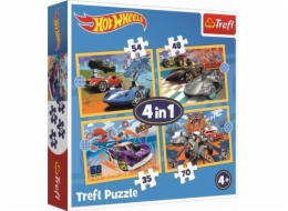 Trefl Puzzle 4v1 vozidla Hot Wheels