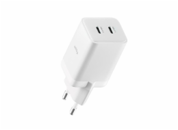 Rychlonabíječka do sítě Allity GaN PD QC ATC-01-45WCC 2x USB-C 45W bílá
