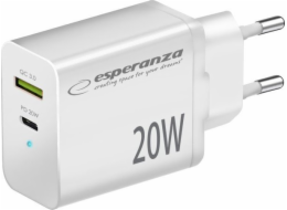 Esperanza EZC105W Síťová nabíječka 20W Bílá