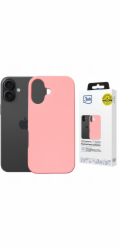 3MK Silikonový kryt Hardy MagSilicone pro Apple iPhone 16 růžový
