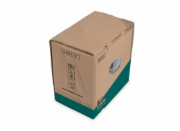 Kabel teleinformatyczny instalacyjny kat.5e, F/UTP, Eca, drut, AWG 24/1, PVC, 305m, szary, karton