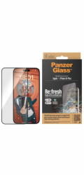 PanzerGlass ochranné sklo UWF Refresh pre iPhone 15 Plus - Black Frame
