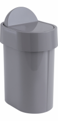 Popelnice Gedy JUNIOR - GRIGIO 8009 08, 4,8 l, šedá