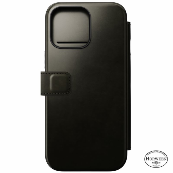 Nomad Kožené pouzdro Nomad, zelený chrom - iPhone 16 Pro Max