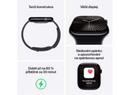 Apple Watch S10/46mm/Rose Gold/Sport Band/Plum