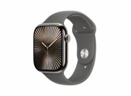 Apple Watch S10 Cell/46mm/Natural/Sport Band/Stone Grey/-M/L