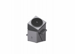 Adam Elements Mag Qube Qi2 - magnetický nabíjecí stojánek 15W 3v1 titanový
